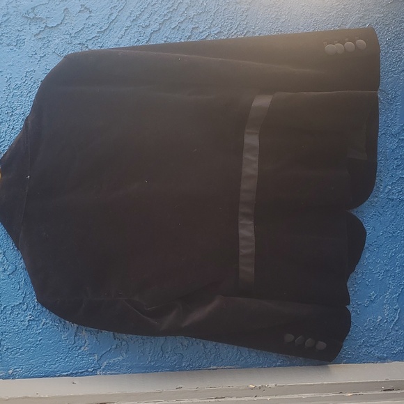 DKNY Donna Karan New York Black Velvet Silk Tuxedo Blazer Jacket. - Picture 5 of 12